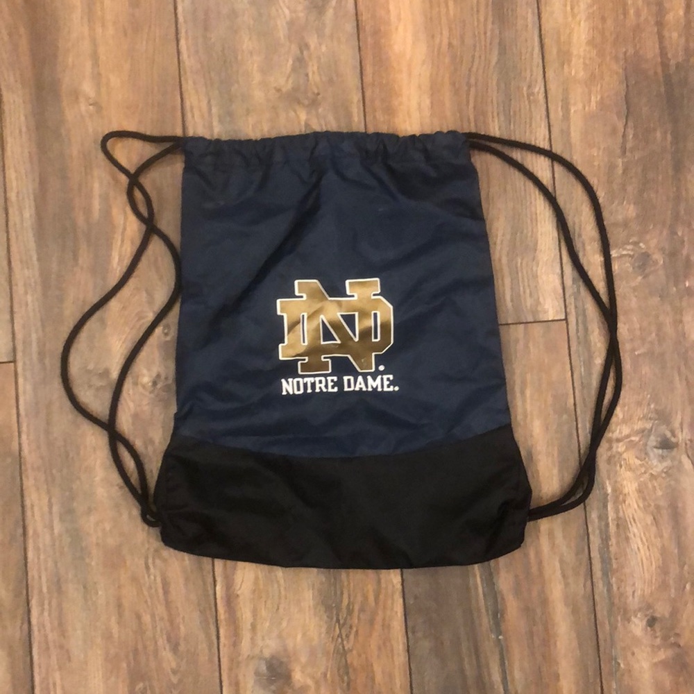 Notre Dame drawstring bag